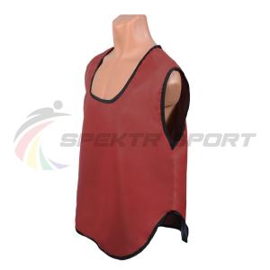 Купить Манишка футбольная односторонняя Spektr Sport красная, р.36-40 в Обояни 
