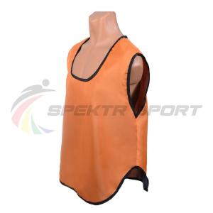 Купить Манишка футбольная односторонняя Spektr Sport оранжевая, р.36-40 в Обояни 