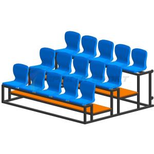 Купить Трибуна мобильная 3 ряда сиденья пластиковые на 15 мест в Обояни 